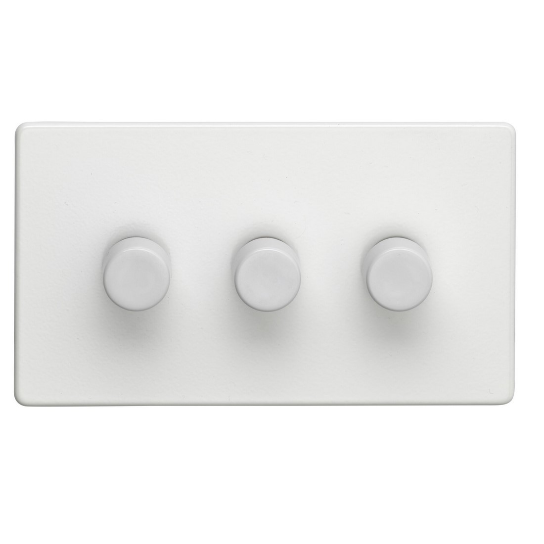 White 3 Gang Dimmer Switches