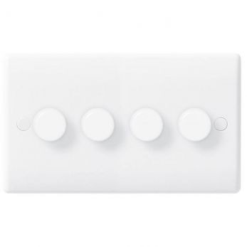 White 4 Gang Dimmer Switches