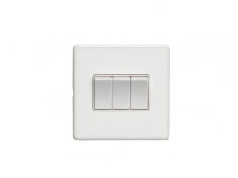 White 3 Gang Light Switches