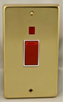 Eurolite PB45ASWNW Metal Polished Brass Cooker Switch