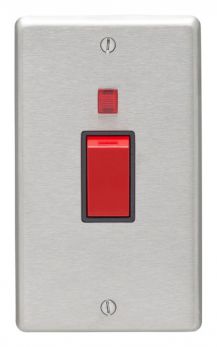 Eurolite SSS45ASWNB Metal Satin Stainless Steel Cooker Switch