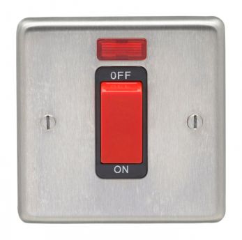 Eurolite SSS45ASWNSB Metal Satin Stainless Steel Cooker Switch