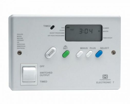 Electronic 7 Immersion Heater Control, Large Backlit Display, 3 Secure Off-Peak Settings, Boost Button.