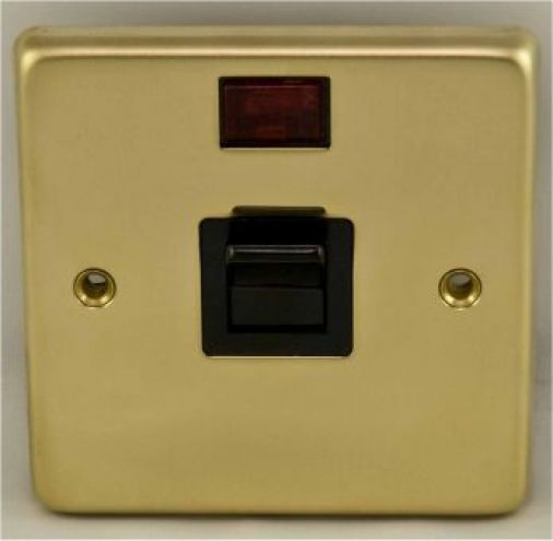 Eurolite PB45ASWNSB Metal Polished Brass Cooker Switch