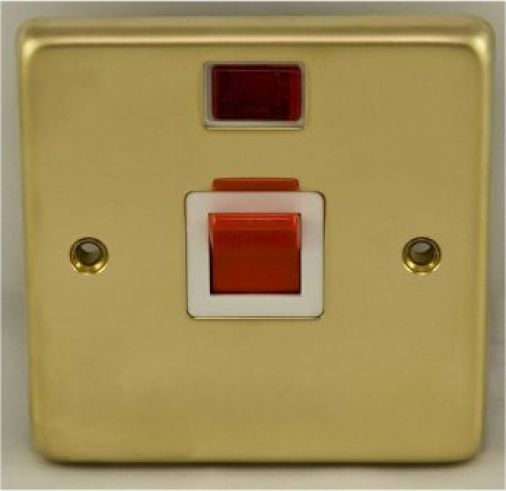 Eurolite PB45ASWNSW Metal Polished Brass Cooker Switch