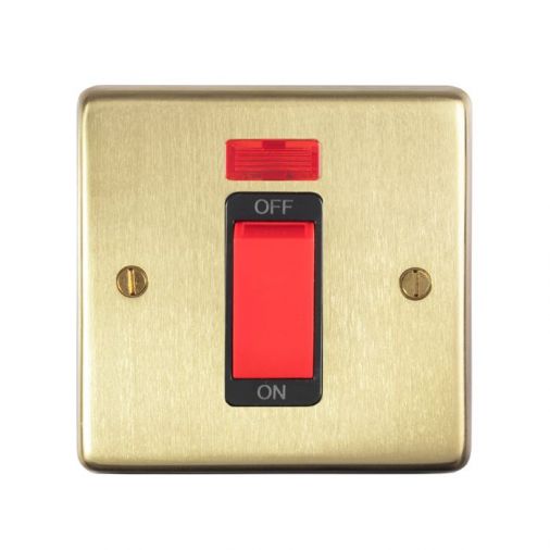 Eurolite SB45ASWNSB Metal Satin Brass Cooker Switch